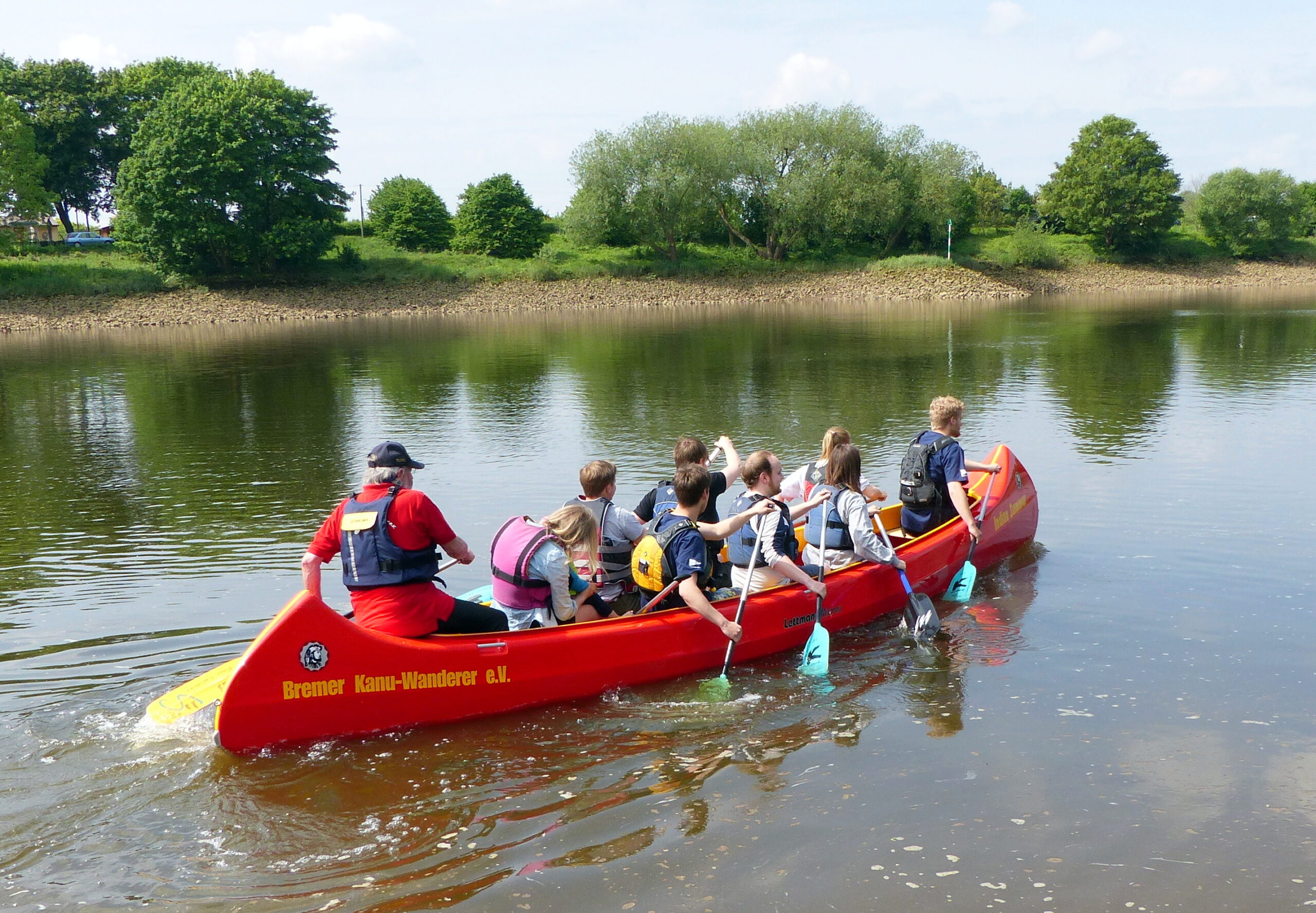 Paddelspaß auf der Weser